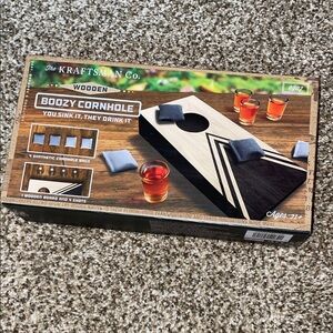 🩷The Kraftsman Co. Wooden Boozy Cornhole Set